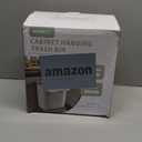 ELPHECO Compost Bin, 2.5 Gallon Hanging Trash Can with Lid, Kitchen Cabinet Door Under Sink Plastic Garbage Can Wall Mounted Slide Open, White