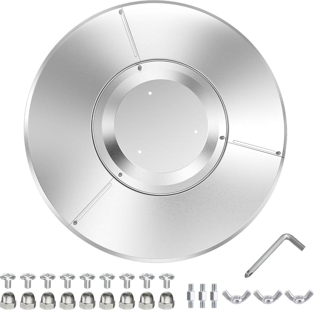 NUPICK Patio Heater Reflector Shield, 33" Propane Outdoor Heaters Replacement Part, Aluminum Heat Reflector Shield Top for Propane Outdoor Heaters