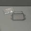 Nieifi Bar Soap Holder for Shower Wall with 4 Hooks, Stainless Steel Adhesive Soap Dish for Bathroom, Silver (1 Pack)