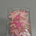 Patelai Glitter Star Garland Banner Christmas Decor 130 Feet Star Hanging Bunting Banner Twinkle Backdrop for Homecoming Classroom Wedding Birthday Halloween Party Supplies(Pink, Purple)