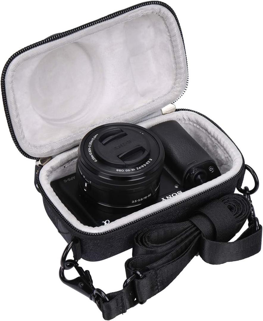 Aproca Portable Hard Protective Case, for Sony Alpha a6000 / a6100 / a6400 / a6600 Mirrorless Digital Camera (Dark Gray)
