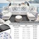 HXBYX EVA Foam Boat Flooring with 3M Self-Adhesive Backing DIY Boats Decking Marine Sheet Faux Teak Material, Non-Slip Cooler Pads for Kayak Yacht SwimPool RV 95"x44"/ 31"/ 16"/ 6.7"/ 2.4", 47.5"x16"