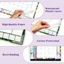 2 x Large Desk Calendar 2026-2027 22x17 Inches,18 Month,Suitable For Home, School Or Office,Monthly Calendar,With Plastic Cover