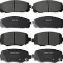 SIPAUTEC-Front & Rear Ceramic Brake Pads Replacement For 2014 2015 2016 2017 2018 2019 2020 2021 2022 Jeep Cherokee With Dual Piston Front Caliper