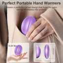 Magnetic 2-in-1 Rechargeable Hand Warmers, Up to 20H Heating, Egg-Shaped Pocket Hand Warmers with AI Chip, 1s Fast Heating, LED Temperature & Battery Display, Elegant Box