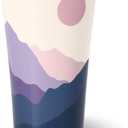 Swig Life 32oz Insulated Tumbler, Travel Coffee Tumbler with Lid, Cup Holder Friendly Travel Coffee Mug, Stainless Steel with Lid (Moon Shine)