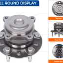 PAROD Pair 512508 Rear Wheel Hub Bearing Assembly Fit for Buick Verano 2014-2017, Chevy Cruze 2014-2015, Volt 2013-2015