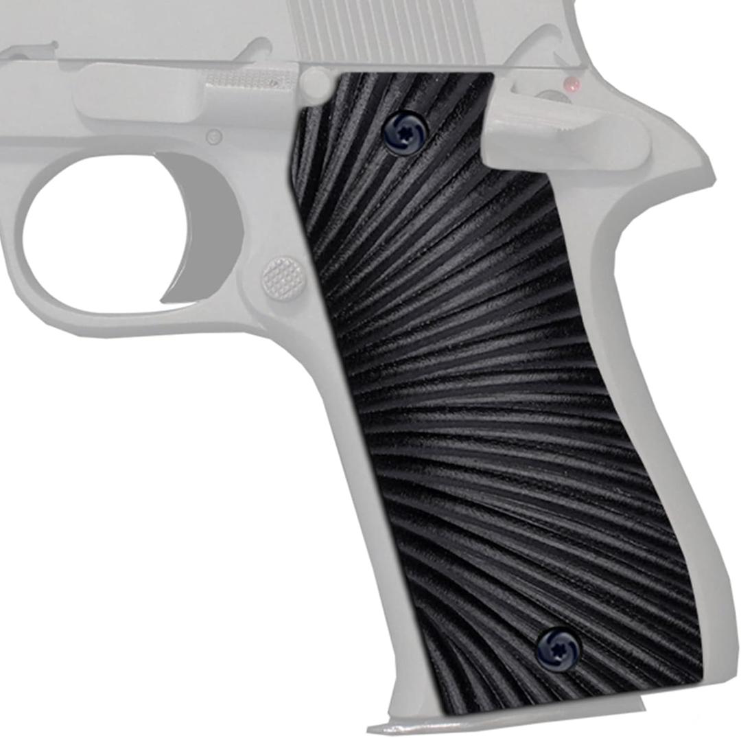 Guuun G10 Grips for Star BM/BKM OPS Starburst Texture - (Black)