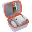 Hard Case Compatible with Yoto Player Kids Speaker Kids Audio Music Children Player (Off White + Orange Case)