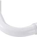Curtain Rods for Windows 84 to 120 Inches, 1 Inch Diameter Metal Wrap Around Window Curtain Rod with Brackets, Matte White
