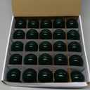 Novelty Lights Incandescent G50 Globe Replacement Bulbs - Outdoor Individual Bulbs for Events, Holiday Parties, Patios, and More - E17/C9 Intermediate Base, 7 Watt Lights (Green, 25 Pack)