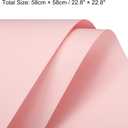 MECCANIXITY Pearlescent Film Flower Wrapping Paper 22.8x22.8 Inch Waterproof for DIY Crafts, Gift/Gift Box Packaging Cherry Pink Pack of 20
