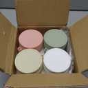 4 Pack Overnight Oats Containers with Lids and Spoons, 16 oz Glass Mason Jars with Airtight Lids, Overnight Oats Jars for Milk, Cereal, Fruit (Light Colors)