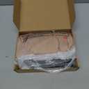 Riyiper 3 Pack Women's Half Sleeve Tops Crewneck 1/2 Sleeve T Shirts Elbow Length Tops Slim Fit Cotton Blend Basic Tees (Black, White, Khaki), Size S