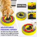 Awesome Puzzle Slow Feeder Dog Bowl; Prevents & Relieves Anxiety & Boredom! Better Digestion Leads to a Happier & Healthier Pet. Wonderful Enrichment Puzzle