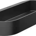 hansgrohe WallStoris 4-inch Modern Storage Basket in Matte Black, 27913670 (Shallow)