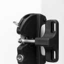HILLMASTER Key Lockable 2 Sided Gate Latch Key,Self Locking Gate Latch Gate Fence Lock for Outdoor Gates,Locking Gate Door Lock Fence Latch Gate Hardware for Metal,Wood,Vinyl Fence,Black Finish