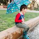 Wildkin Kids Umbrella Rainproof Canopy, Curved Handle, Easy Hanging Design