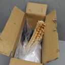 VOOWO Broom with Dustpan Combo Set, 46" Stainless Steel Broom and Dustpan Set for Home, Heavy Duty Dust Pan with Long Handle, Broom for Sweeping Indoor and Outdoor, Kitchen Broom and Dust Pan (Khaki)