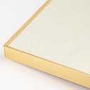 Lightomorrow Bulletin Board 30 x 20 inches, Oatmeal White Pin Board Vision Board, Golden Aluminum Framed Fabric Cork Board with 10 Push Pins