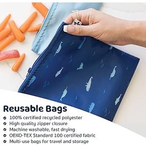 2 Pcs Wet Bags Waterproof Reusable Zippered Pocket Cloth Diaper Wet Dry Bags for Travel Beach Pool Swim, Baby Diapers,Gym Yoga Wet Clothes,Swimsuit, Water Wipes