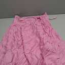 Women Sexy Tie Shoulder Cami Dress Casual Loose Sleeveless Backless Spaghetti Strap Ruched Layered Flowy Dress (Pink, M)