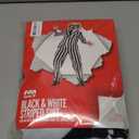 Fun Shack Black and White Striped Suit Men Costume With Wig, Spooky Halloween Costumes, Halloween Costumes for men (X-Large)