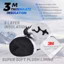 Unisex Waterproof Touchscreen Ski Gloves for Men Women, Winter Snow Gloves with Pocket