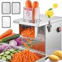 NEWTRY 4-in-1 Commercial Vegetable Processor, 200W Slicer Dicer Shredder