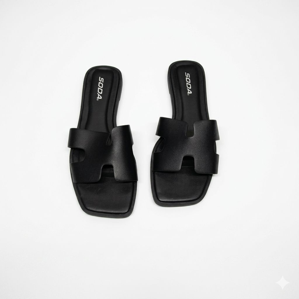 SODA SANDAL BLACK WOMENS SIZE 6
