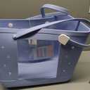 Rubber Beach Bag, Washable Moisture Resistant Durable Open Hole Tote Bag Beach Vacation Essentials