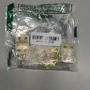 MEGA HANDLES Transom Door Chain 12-Inch, Door Chain Stopper for Transom Windows, Cabinet Door Restraint, Chain Lid Support, Durable Transom Window Hardware for Enhanced Safety - Satin Brass