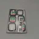 6 Pack Case with Tempered Glass Screen Protector for Apple Watch Series 11 Series 10 46mm, Scratch Resistant Full Protective Hard PC Bumper Cover for iWatch 46mm (Black/Clear/Rose Gold/Pink/Blue/Green)