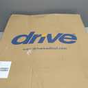 Drive Medical 11148-1 Folding Steel Bedside Commode Chair, Portable Toilet, Supports Individuals Weighing Up To 350 Lbs, with 7.5 Qt. Bucket and 13.5 Inch Seat, Grey