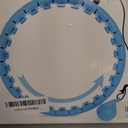 JLoibao Weighted Hula Circle with 24/26 Links(51-56 Inch) for Adults Weight Loss, Infinity Fitness Hoop Plus Size, for Women Smart Exercise Equipment