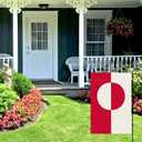 3 x Greenland Burlap Garden Flag,Double Sided 12X18 Inch, Flag Only, for Yard Garden Outdoor Home Decor (Flagpole Not Included)