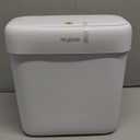 JOYBOS Trash Can with Lid, 2.6 Gallons/9.2 Qt Garbage Can with Press Top, Small Trash Can Dog Proof, Plastic Trash Bin, Waste Basket for Rv Bathroom Kitchen Bedroom Office White