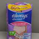 Always Discreet Adult Diapers for Women, Incontinence Underwear, Postpartum Essentials, Disposable Briefs, Max Absorbency, Bladder Leak Protection, Small/Medium, 32ct