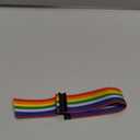 Stretchy Bands Compatible for WHOOP 4.0 - Breathable Nylon Strap Wristband - Soft, Comfort, Durability, Breathable, Easy to Use and Adjustable (Rainbow)