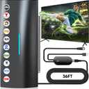 2026 Digital Antenna for Smart TV Indoor with Amplifier, 360 Long Range Reception HD Local Channels -38FT Coax Cable -Supports 8K, 4K, 1080P for Smart/Old TVs