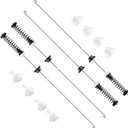 Upgraded W11400156 W11187091 2026 Washer Suspension Rod Kit 4pcs Compatible with Whirlpool Maytag Kenmore Crosley Washer, Replacement Part 4962542 AP6976426 PS12731247 EAP12731247 PD00065760