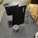 Mini Hot and Iced Coffee Maker Single Serve, for K Cup and Ground, 6 to 14 Oz Brew Sizes, with Recipe Book, for Home, Travel, RV, Office and Dorm, Classic Black (2.0 Version)