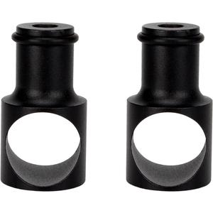 2 Pcs Limiting Stopper Rolling Library Ladder Hardware Kit, Rail Stoppers Sliding Library Ladder Black Track Kit, Track Stopper Rolling Ladder Hardware Limiters