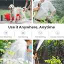 Giraffe Tools Garden Hose 25ft x 5/8", 304 Stainless Steel Metal Water Hose, No Kink Garden Water Hose with 9 Pattern Spray Nozzle, Flexible, Lightweight, Kink Free Hose for Yard, Outdoor