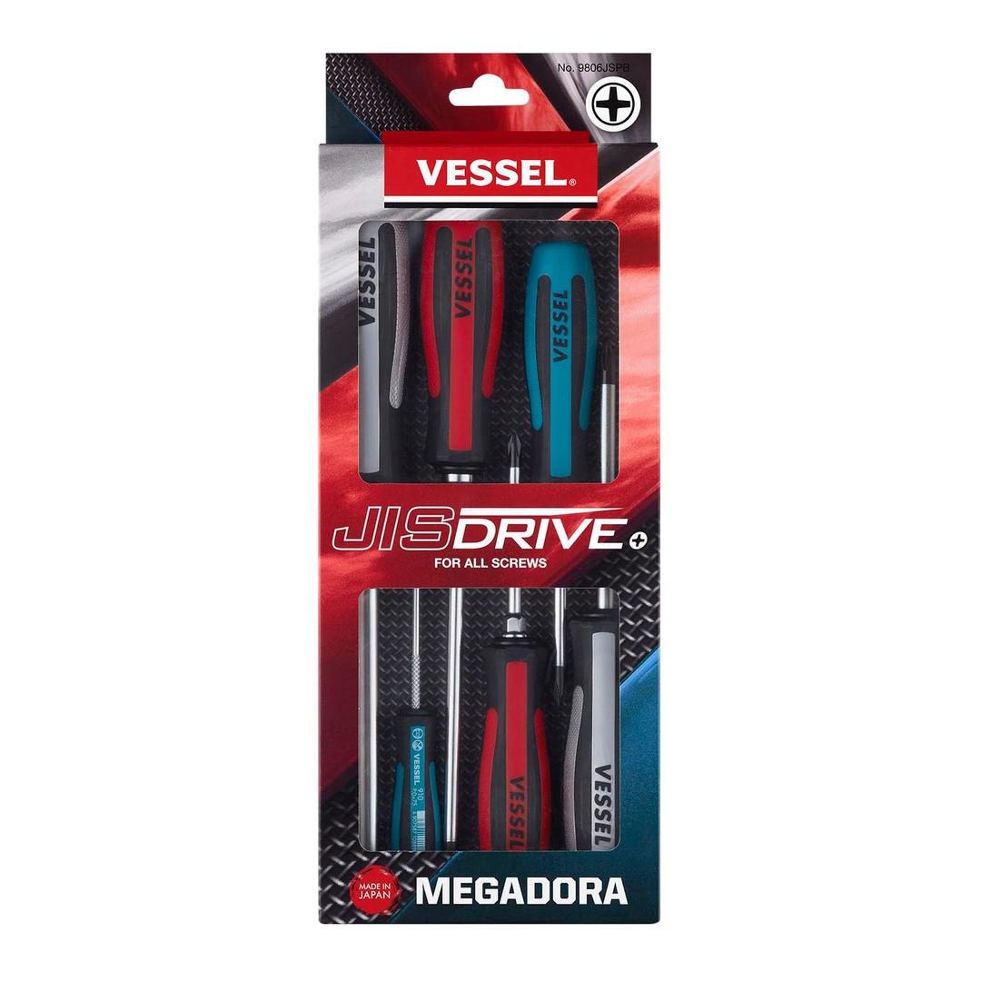 VESSEL MEGADORA JISDRIVE Screwdriver 6PC. Set