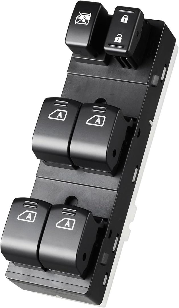 2009 2010 2011 Nissan Maxima Power Window Switch Driver Side, Nissan Maxima Master Door Lock Switch Control Assembly, Front Left - 25401-9N00D, 1S4460 (4 Auto)