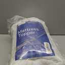 Cloud-Like Twin Mattress Topper - 100% Cotton Top Mattress Pad for Back Pain Relief - Breathable & Naturally Cooling for Hot Sleepers, White