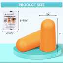 TICONN 200 Pairs Foam Ear Plugs, Individually Wrapped 32dB NRR Noise Reduction Earplugs for Sleeping Hearing Protection Travel Study Concentration Construction Site (200 Pairs)