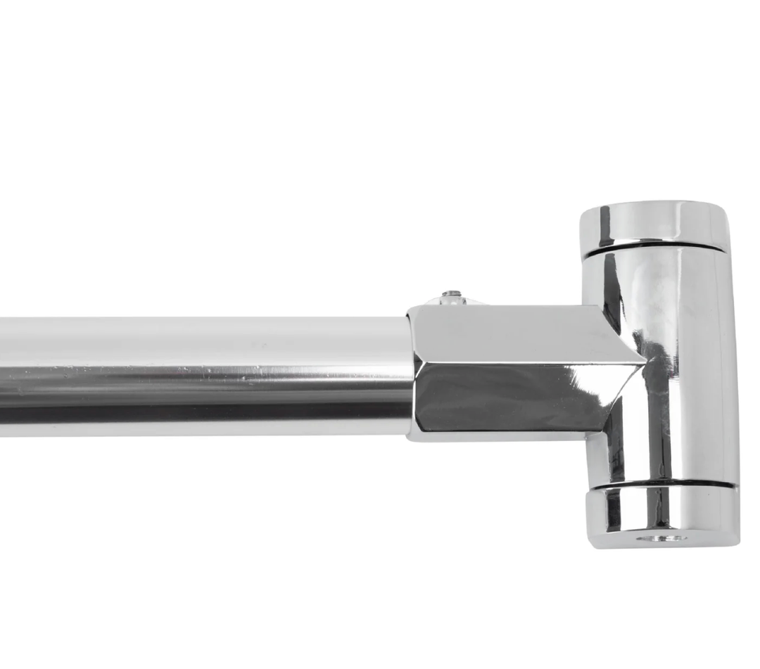 36 in. to 61 in. Curved Shower Rod (Chrome Finish)