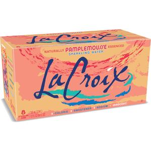 La Croix, Sparkling Water, Grapefruit, 96 Ounce Pack of 8 (EXP 12/27/27)